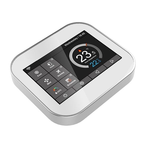 EcoTempo: Termostato Wifi con Display LCD a Colori Touch Screen per Caldaia gestibile tramite APP